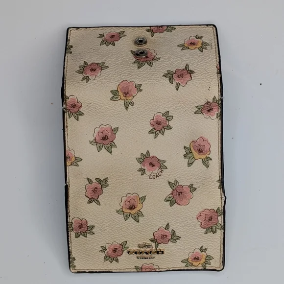 Coach Wallet Bundle Floral Bifold KeyCase Jacquard Wristlet Signature Canvas Lot - Picture 11 of 16